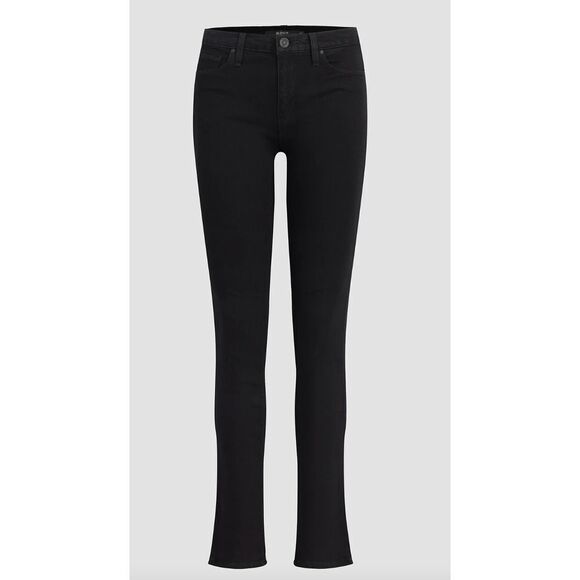 Hudson Nico Mid-Rise Straight Jeans in Black SZ 28